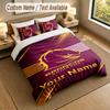 Bedding Set 1 Duvet Cover 2 Pillowcases Brisbane Broncos Print Soft Bed Linen Bedroom Decor