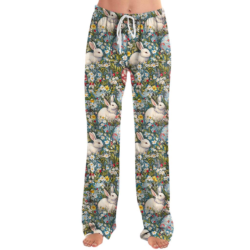 Dámské Módní Volné Ležérní Tištěné Ležérní Kalhoty