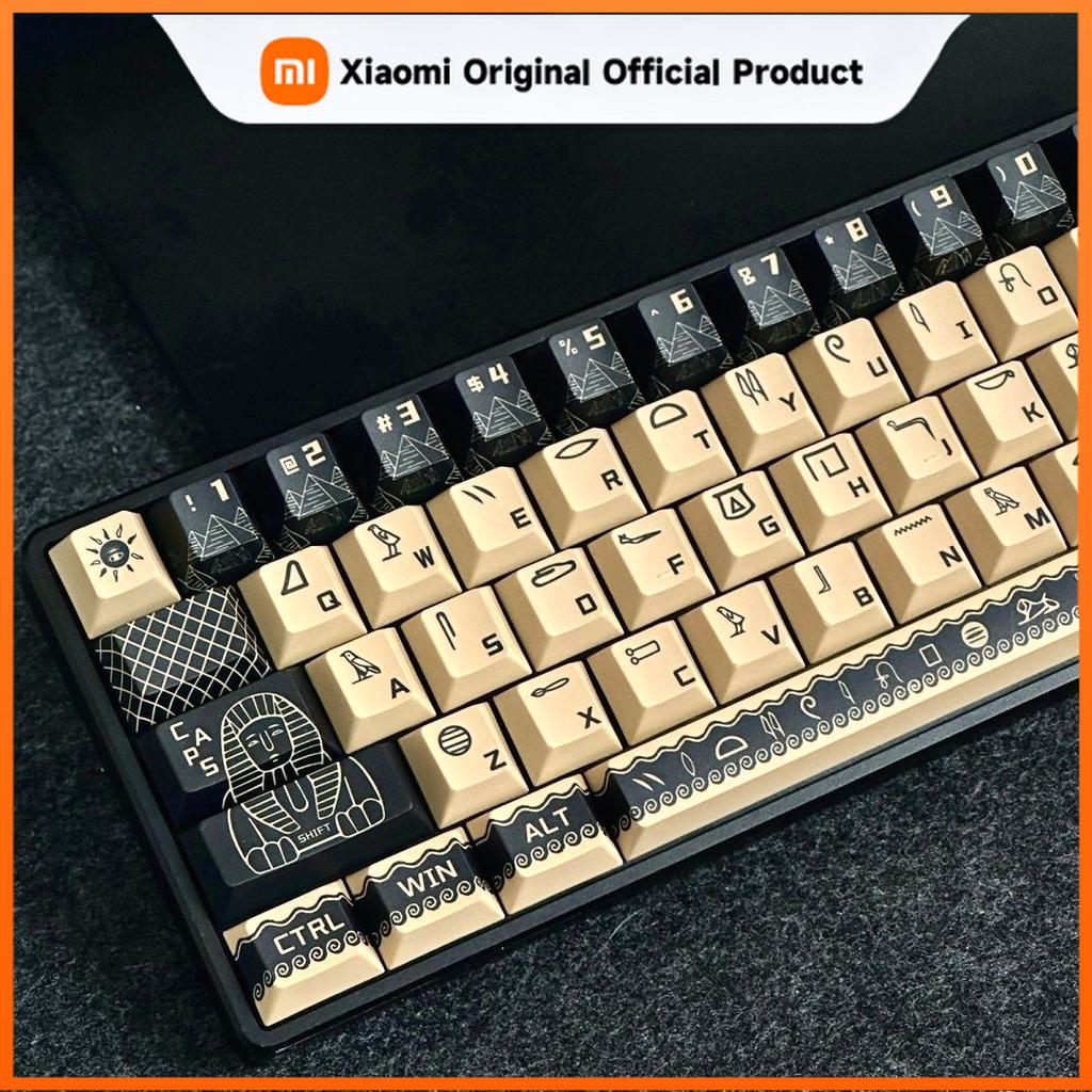 Xiaomi Egyptian Element Pattern Cherry Keycap Kit PBT Compatible with 60-68/75-87 Series Magnetic Axis Personalized Mechanical Keyboard