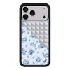 New Wildflower 3D Silver Solid Rivet Leopard Phone Case For iPhone 15 13 12 14 17 16 Pro Max Plus Fashion Flower Rivet Wf Cover