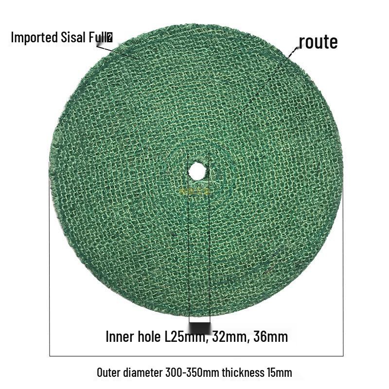 Coarse 150-350 Grit Sisal Polishing Wheel for Stainless Steel and Rust Removal