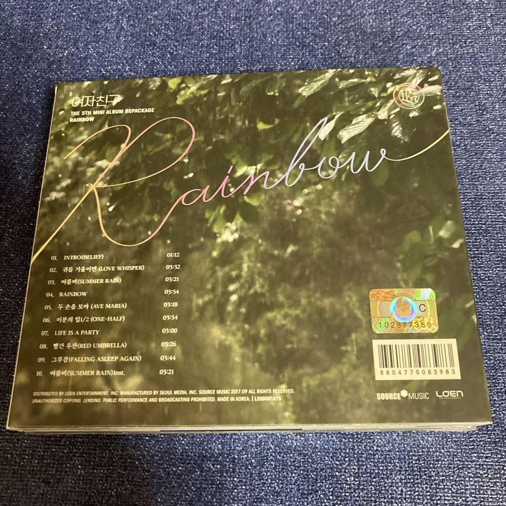 [USED] GFRIEND rainbow CD