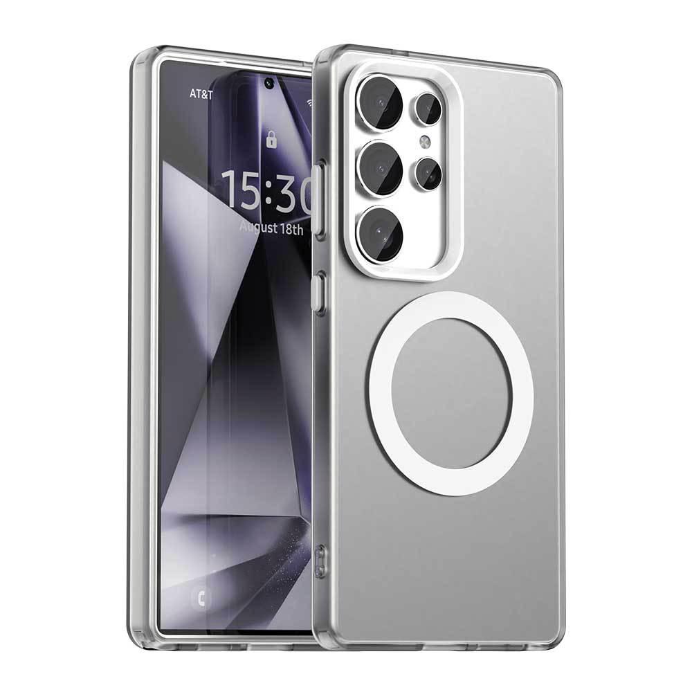 

Матовый Магнитный Чехол для Телефона Samsung S26 Ultra - Совместим с S24/S23, Дизайн Как Кожа , Новая Модель A57. Galaxy A15 5G