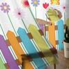 Cartoon Kid Cute Owl Flower Sheer Curtains for Living Room Decoration Window Curtains for Kitchen Tulle Voile Organza Curtains