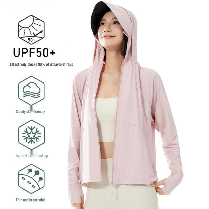 

Women s UPF50+ Ice Cold Sun Protection Jacket with Black Brim XXL рожевий