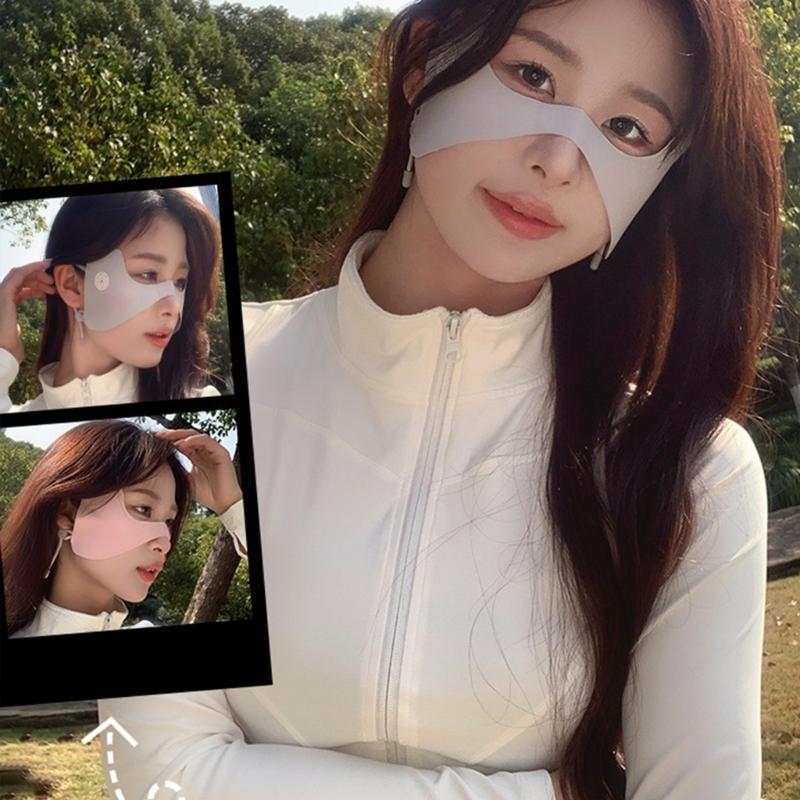 Face Care Mask Face Patches Under Eyes Golf Face Protection Breathable Fabric Gentle On Skin Washable