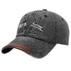 Cap Men's Ladies Outdoor Visor Washed Denim Distressed Letter M Embroidered Baseball Cap