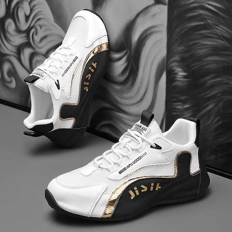 

Мужская летняя сетчатая спортивная обувь с низким верхом, повседневная вулканизированная обувь, мужские мягкие, удобные, дышащие кроссовки для мужчин Zapatillas Hombre 41 чёрный