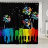 Rainbow Shower Curtain Love Pride Theme Bathroom Curtain for Teen Girls  Bathtub Screen Colorful Stripes Waterproof Decoration