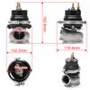 PQY - 60mm Wastegate Turbo External Kit With V-band Flange & Clamp Universal Turbo External Waste Gate For Turbo Manifold 5891BK