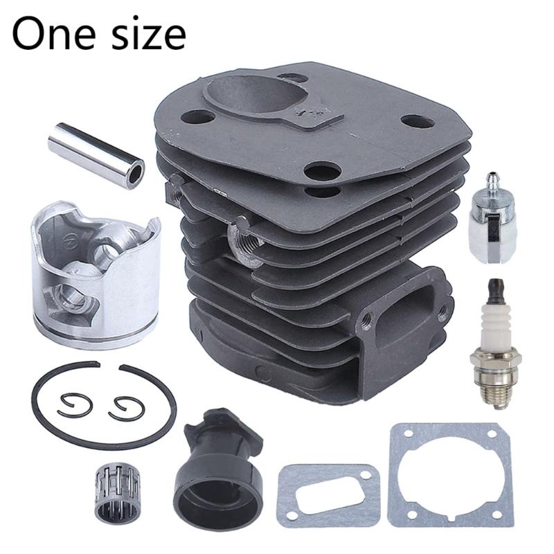 Chainsaw Parts Accessories Cylinder Piston Gasket Kit Replacement 44MM Nikasil Plated Chainsaw Cylinder Piston Gasket