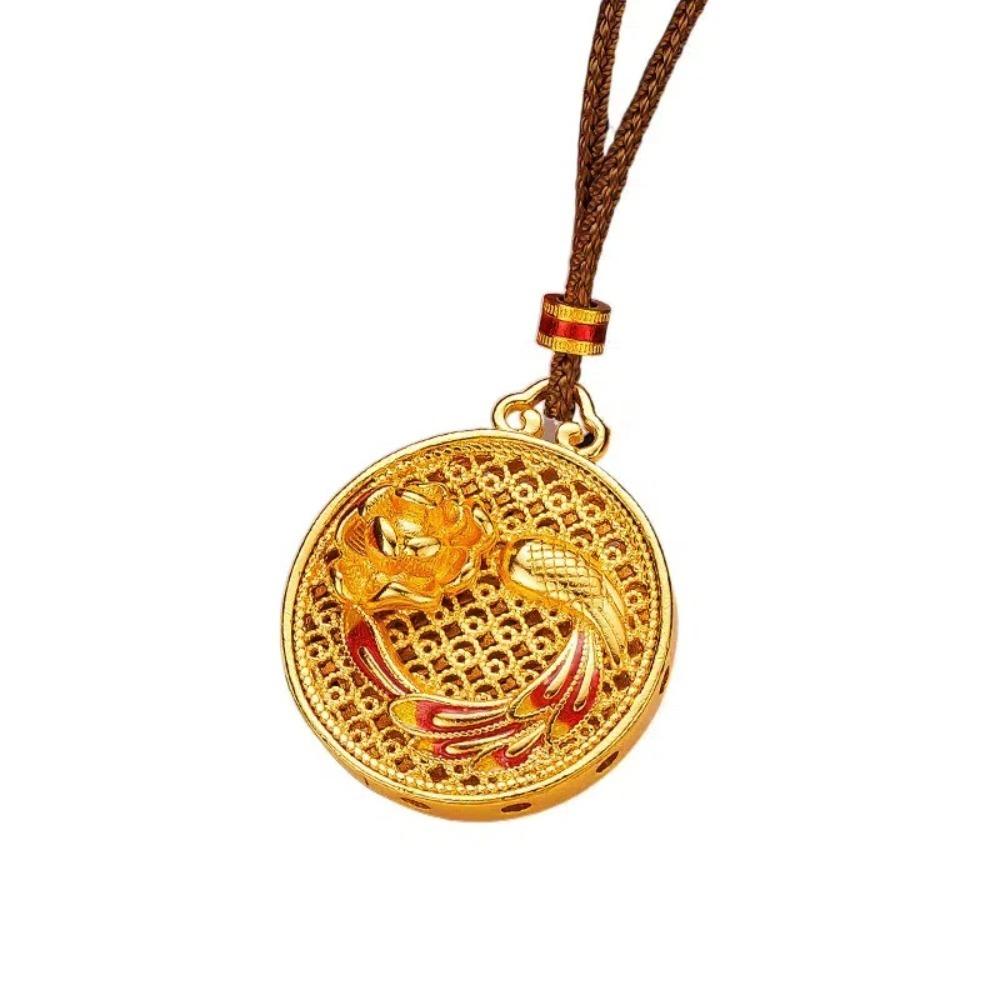 Butterfly Flower Pendant Necklace Hollow Collarbone Chain Chinese Style Necklace  Thailand