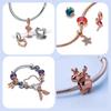 Rose Gold Multiple Series Charm Beadpendantapplicable To Original Plated Rose Gold Jewelry & Diy Making Fine Gift