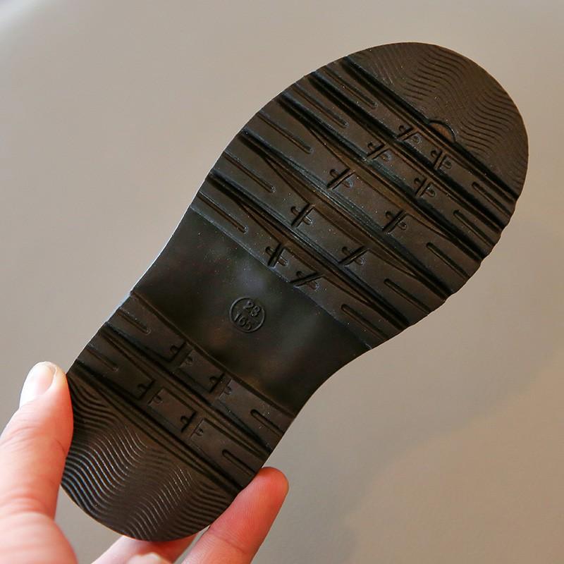 Dziecięce buty ze skóry PU Lakierowane płaskie buty dziewczęce Czarne beżowe Vintage School Maluch Kids Princess Shoe