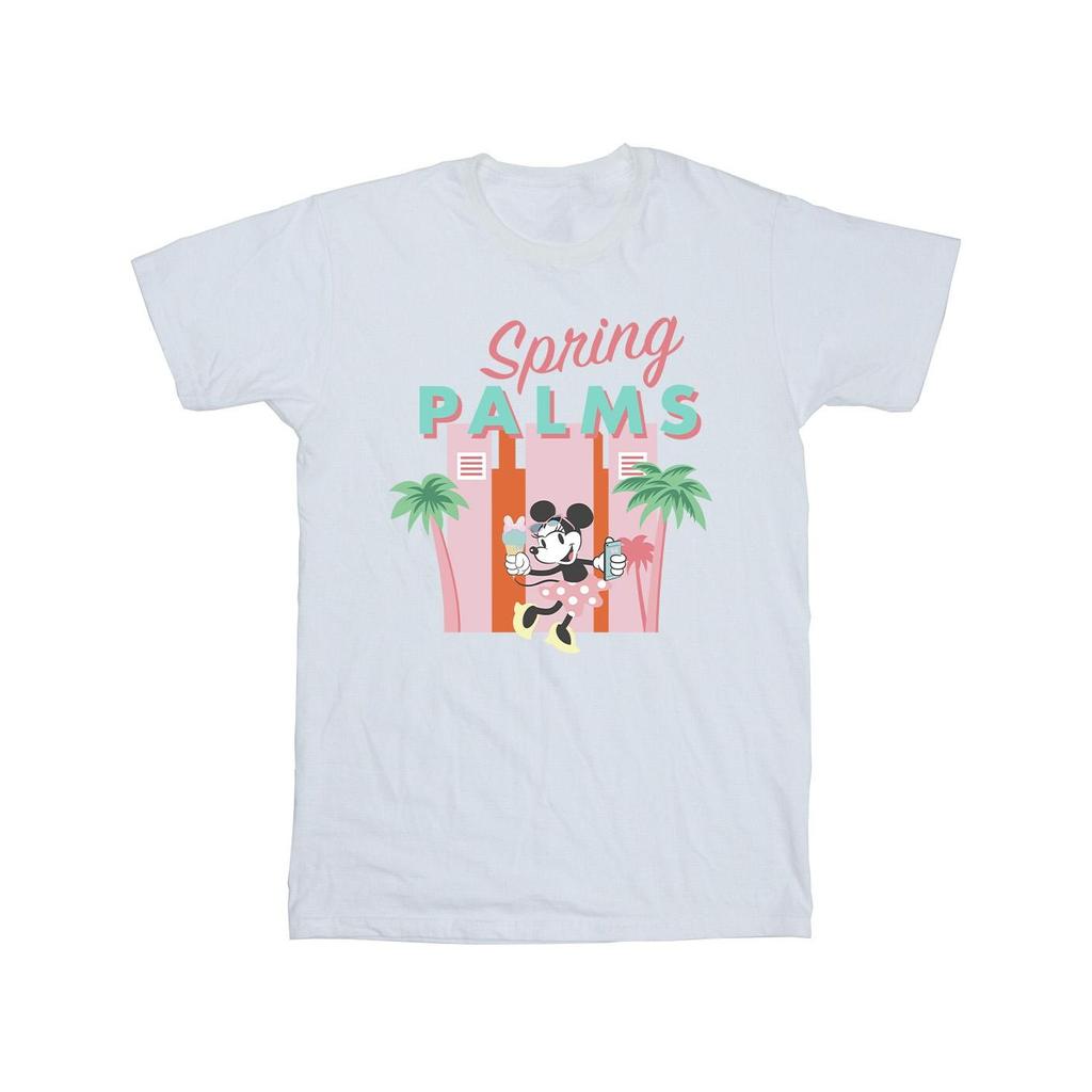 Disney Mens Minnie Mouse Spring Palms T-Shirt