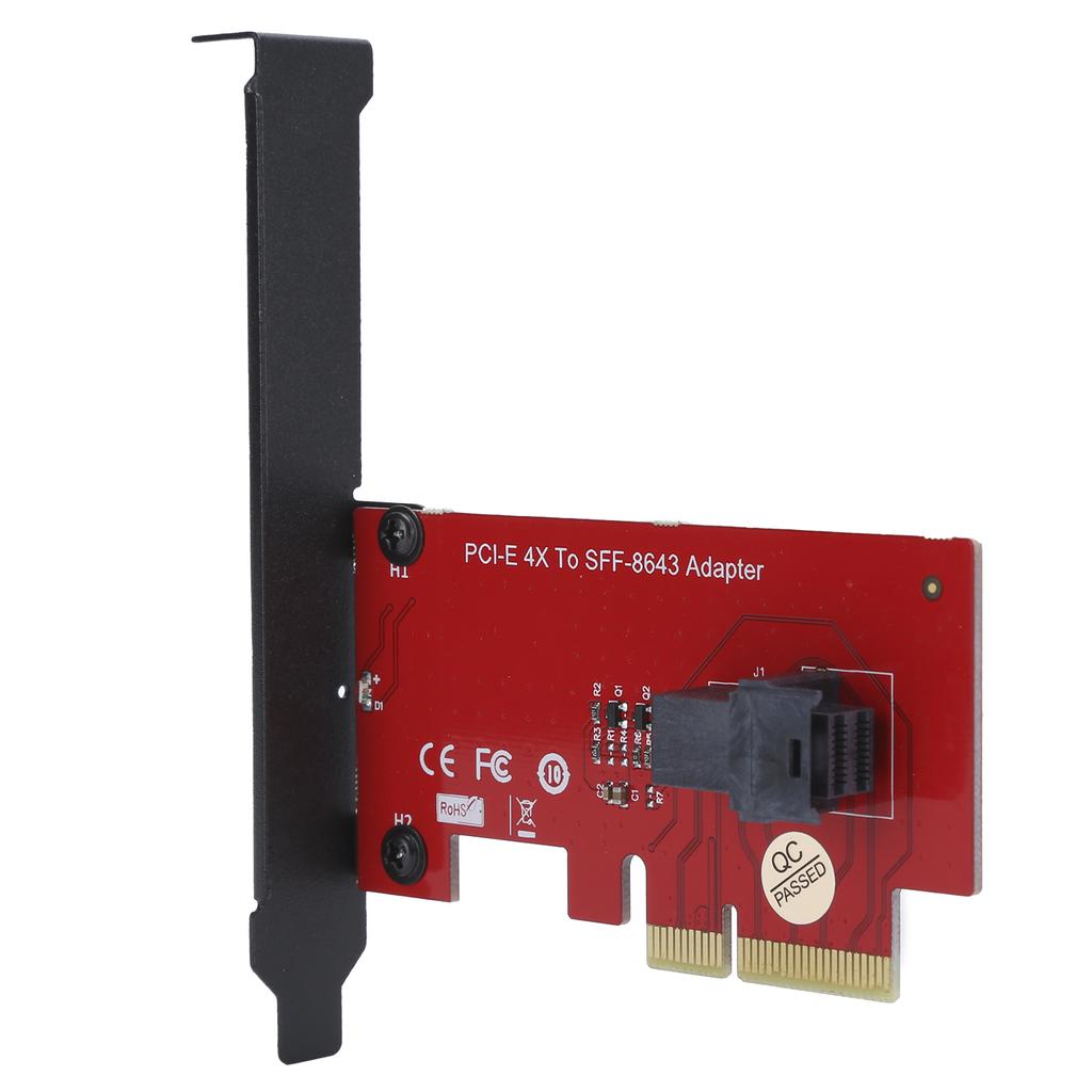 Carte Adaptateur Convertisseur SFF-8643 vers PCI-E 4X avec 1 Connecteur Femelle Mini SAS HD 36 Broches