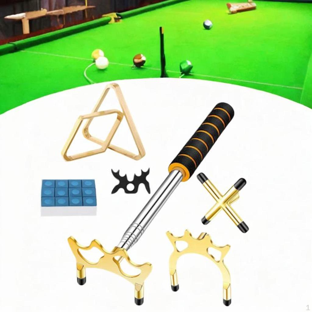 Extendable Pool Cue Bridge Kit for Improved Billiards Play