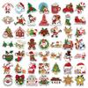 50Pcs Christmas Pvc Stickers - Waterproof Adhesive For Multiple Uses