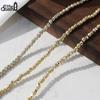 EFFIE QUEEN Classic Design 4mm Beads Bracelet Genuine 925 Sterling Silver Women Simple Dainty Beaded Chain Bangles Jewelry GAB01