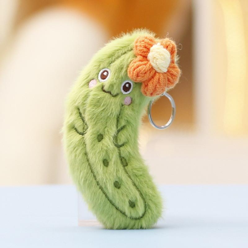 Plush Vegetable Toy Keychain With Soft Pp Cotton Filling For Kids And Collectors