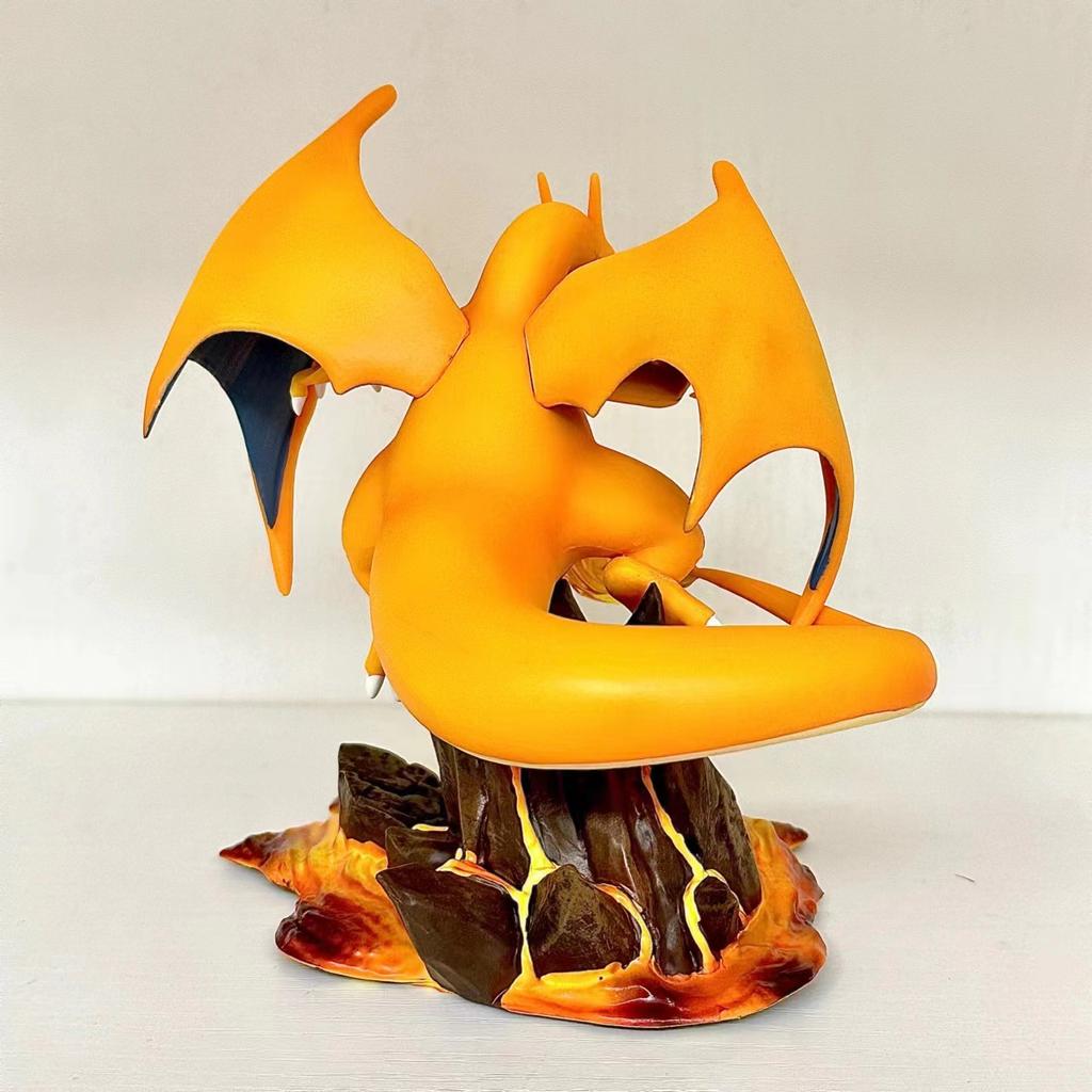 Anime Pokemon Figure Charizard Evolution Action Figurine Model Statue Doll PVC Collectible Room Desktop Decora Toy Gift