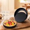 Nonstick Round Baking Pan with Fluted Wall and Removable Base for Pie, Pastry, Dessert, and Family Kitchen Use