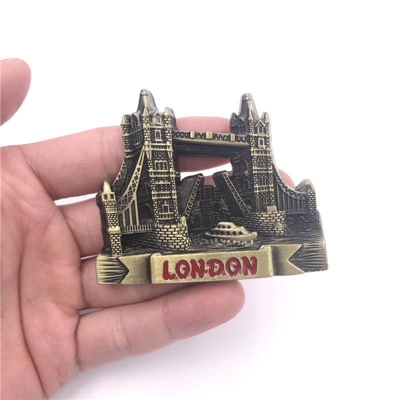 Μεταλλικά 3d μαγνητάκια ψυγείου ψυγείο κολλημένα Αμερικάνικος αετός Ιερουσαλήμ Ισραήλ Λονδρέζικο λεωφορείο Νέα Υόρκη Παρίσι Αναμνηστικά διακόσμηση σπιτιού