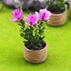 Mini Cute Green Plant Pot  Flowervase Simulation Potted Plants Miniature Doll House Furniture Home Decoration