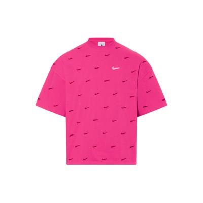 X Jacquemus Co-Branded Logo Round Neck Hollow-Out Casual Short Sleeve Drop Shoulder T-Shirt Unisex Tops Watermelon-Red FJ3478-653