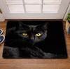Cute Black Cat Printed Carpet Carpet Indoor Outdoor Entrance Mat Suitable Living Room Bedroom Office Balcony Kitchen Pet Dog Mat