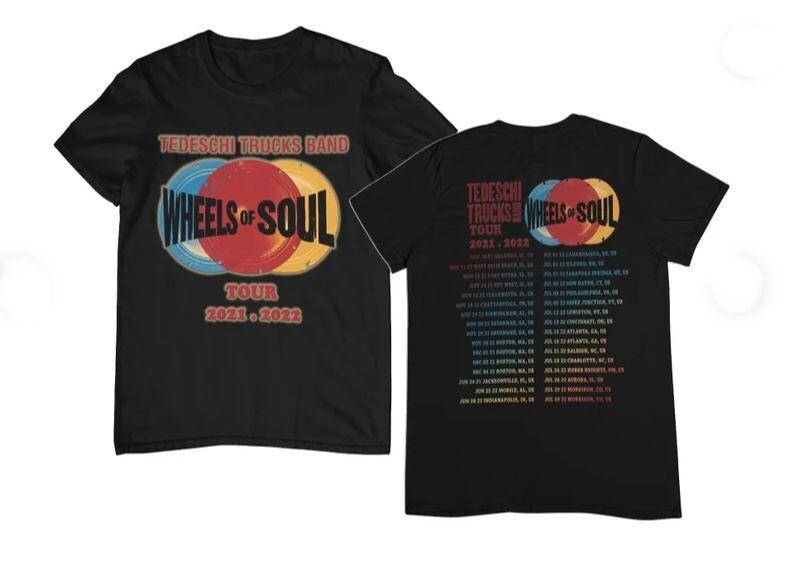 Tedeschi Trucks Band 2 SDIES Wheels of soul tour 20212022 Shirt Unisex T-Shirt M