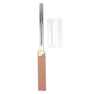 4 Schlitze Bundfeile Vierkant Holzgriff Gitarrenbund Abrichtfeile 1mm 2mm 3mm 4mm mit 2 Schutz