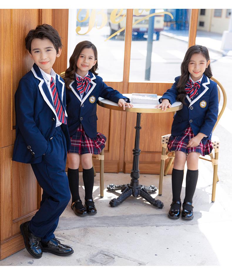 2022 Autumn/Winter British Style School Uniform Set for Primary & Middle School, Kindergarten Academy Wear