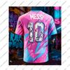 Koszulka T-shirt Piłkarska Męska Prezent Casual Chłopcy Oddychający T-shirt Szybkoschnący Top Piłka Nożna Sport Dzieci Ubranie Codzienne Messi 10 Ubranie