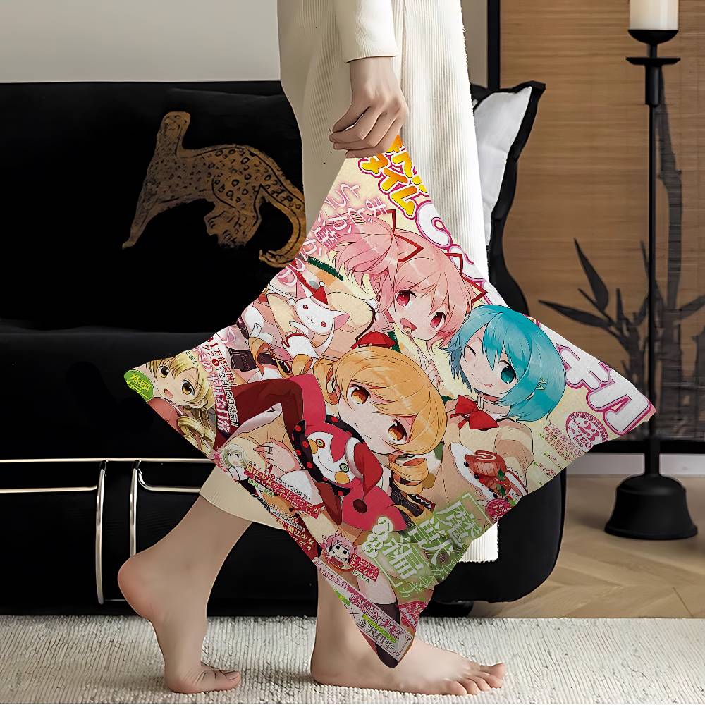 Puella Magi Madoka Magica Animes Personalized Pillow Cover Kids Bedroom Wild Party Decor Pillowcase Kid Birthday Shower Gift