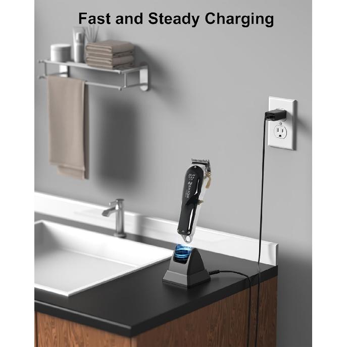 WUKUR Charging Stand for Wahl Cordless Clipper, Charging Stand for Wahl Sterling and 5-Star 8148 8481 8591 81919 8504 8509 Cordless Clippers Charging