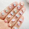 100pcs Colorful Resin Kawaii Mini Cute Mini Bow Spoon Fork Nail Art Flat back Stone Figurines Scrapbook DIY Jewelry Decor Crafts