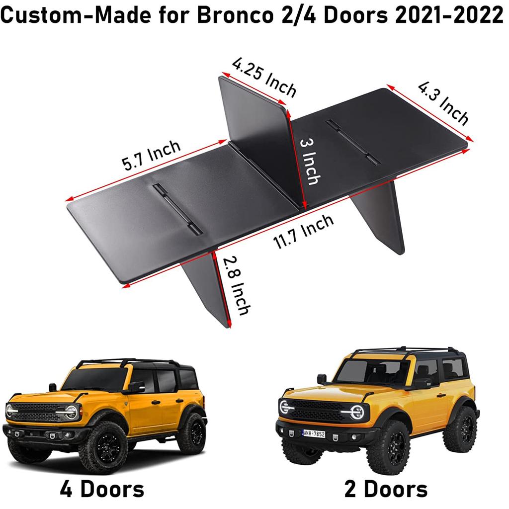 Handschuhfach-Organizer für Ford Bronco 2021 2024 2024 2/4-türig Beifahrerseite Aufbewahrungsfächer Einsatz Zubehör