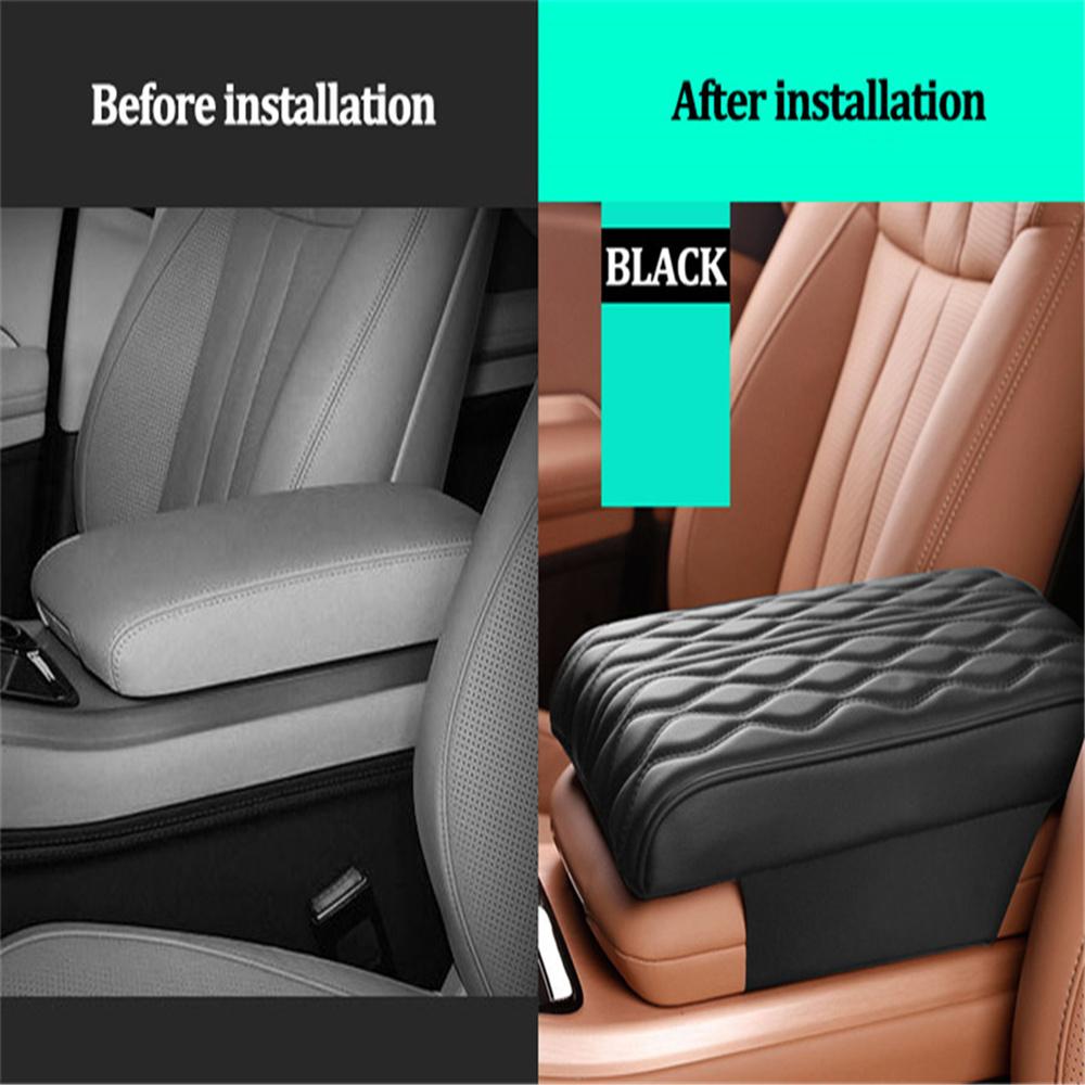 Car Armrest Pad Cover Universal Center Console Wave Pattern Auto Seat Armrests Box Protection Cushion Hand Supports