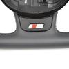 Suitable for A4 B8 A3 8V A4 A5 A7 Q3 Q5 Q7 Black Stitching All Leather Perforated Flat Bottomed Steering Whee