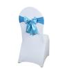 Polyester Chair Bow Sash Elastic Chair Ties Perfect for Wedding Decorations and Party Event Soft and Durable Material
