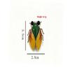 Vintage Cicada Brooch 2024 Trendy Insect Jewelry Pin 1Pc Unisex for Women Men Streetwear Outfit Accessory Small Gift