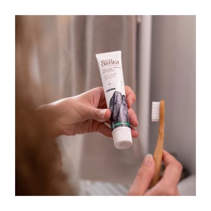 ECODENTA - Dentifrice Antiplaque Au Carbone 75 Ml