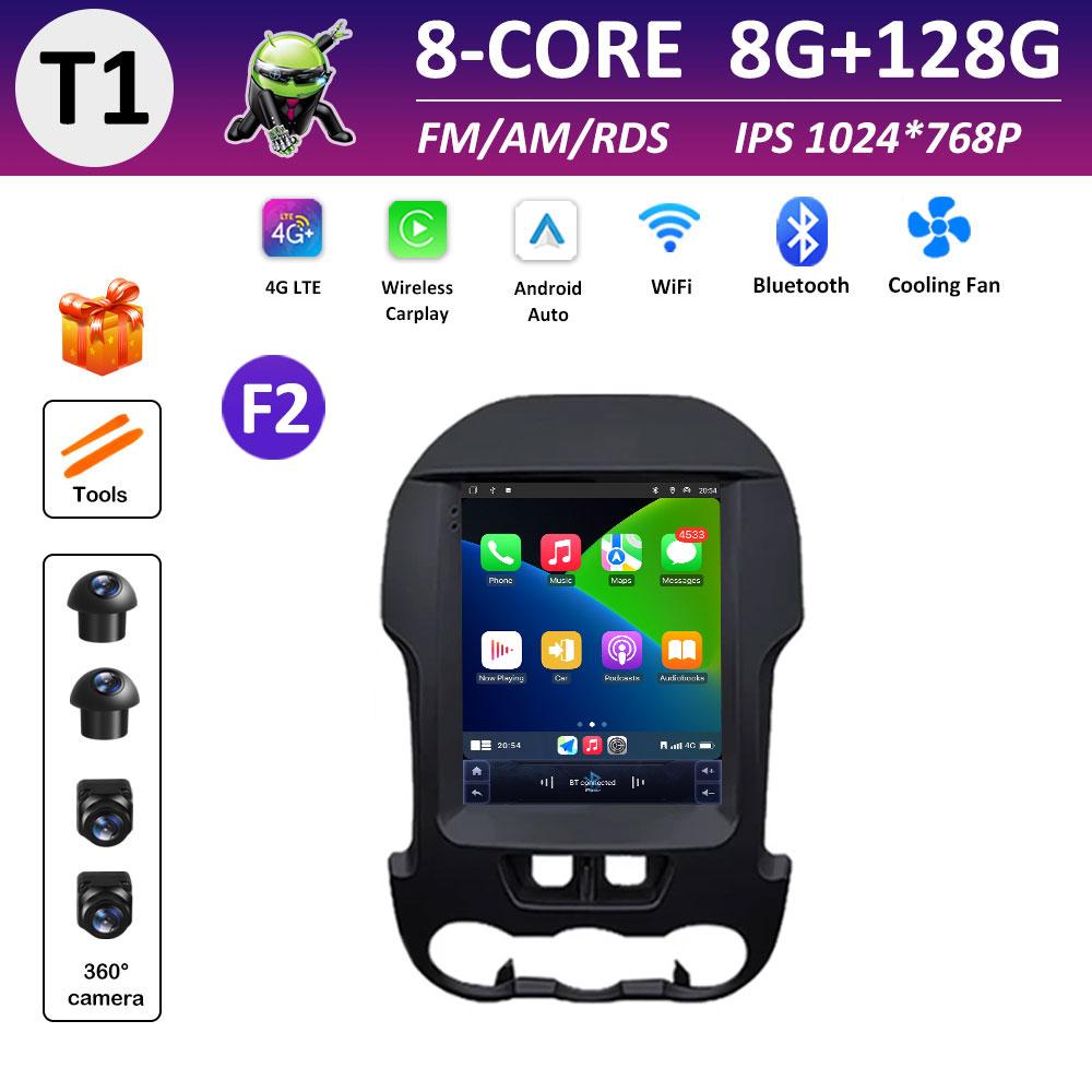 9.7 Inch Touch Screen Car Video for Ford Ranger 2012 2013 2014 - 2015 Radio Player Cooling Fan Wireless Carplay Head Unit WIFI