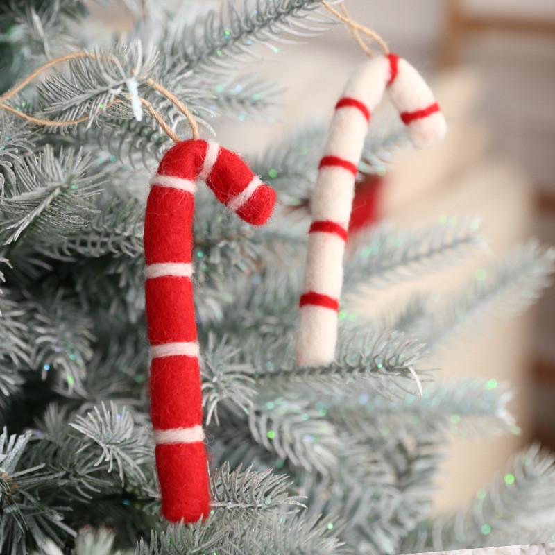 Lollipop Tree Christmas Ice Cream Shape Decor With Hanging Toys For Holiday