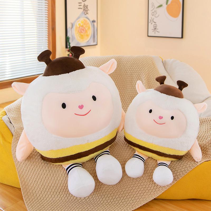 

Lamb Honey Doll Bee Sheep Doll Lamb Egg Party Plush Toy Pillow Doll 35cm【200g】