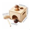 Wooden Shape Sorting Toy HandEye Coordination Sorter Cube Early Learning for Infants,