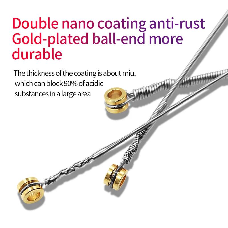 Orphee Electric Guitar Strings Fire Lock Series Nano Coating Hexagonal Core 100% Nickel Electric Guitar Strings Accessories