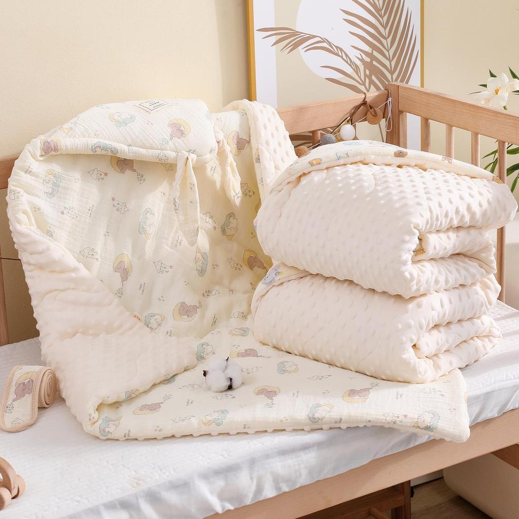 Infant Fleece DouDou Swaddle: Thickened, Warm Baby Wrap for Autumn/Winter