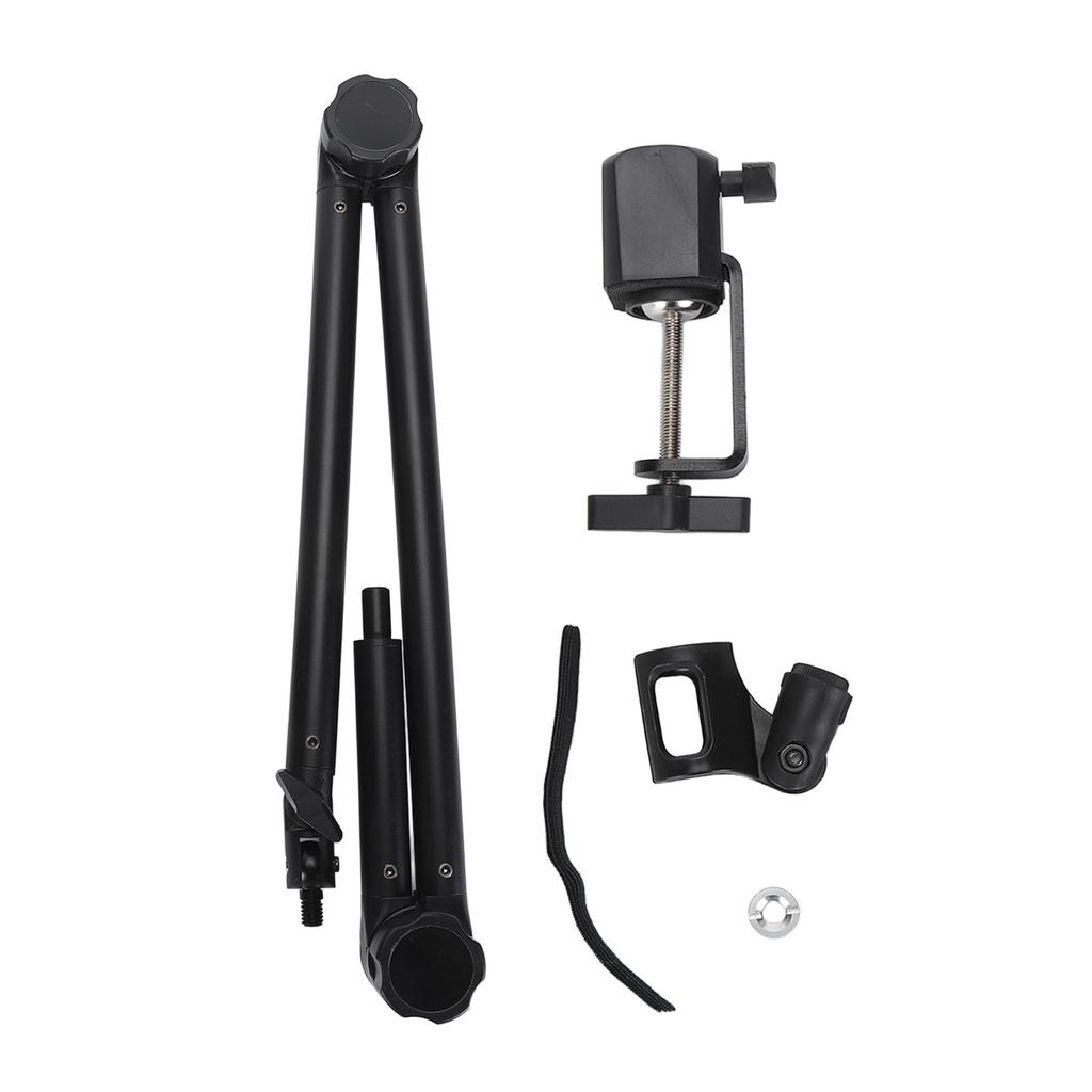 Microphone Arm Stand 180 Degree Adjustable Stable Durable Carbon Steel Desktop Mic Arm Stand for Bro